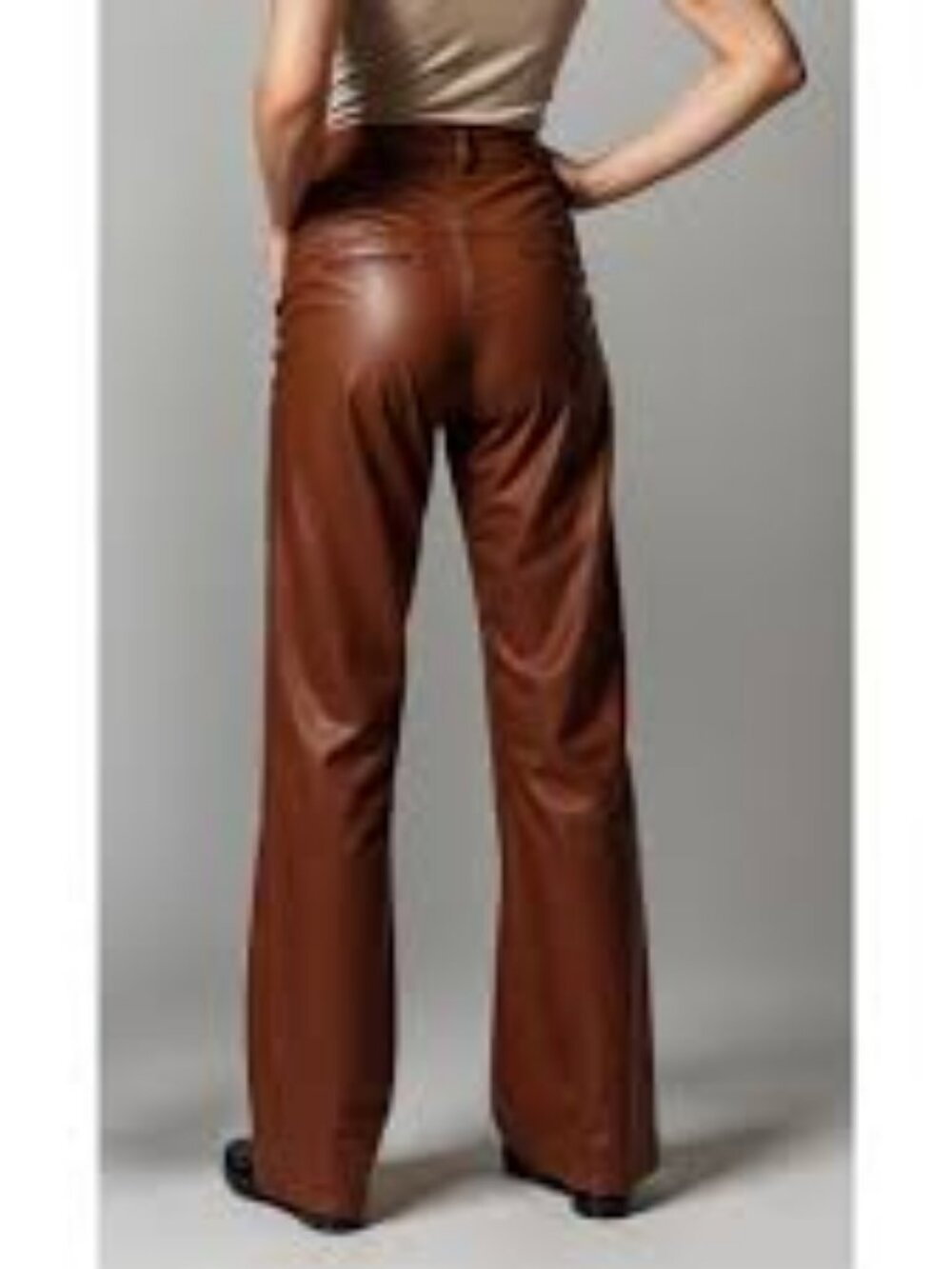 60 - JOE'S JEANS THE MARGOT STRAIGHT VEGAN LEATHER - Picture 3 of 3